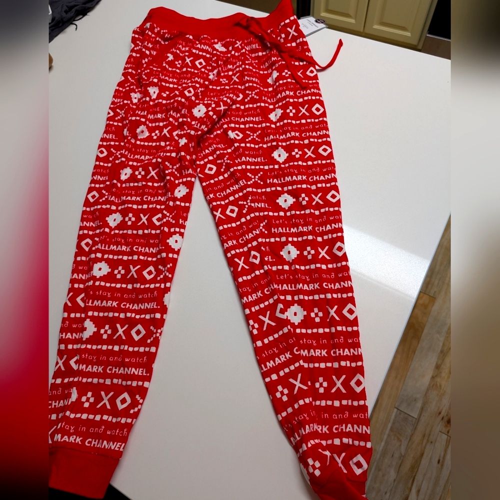 Red Hallmark Channel Pajama Pants